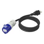 ProPlus Verloopkabel - 150 cm - Schuko naar CEE - 3 x 2,5..., Ophalen of Verzenden, Nieuw