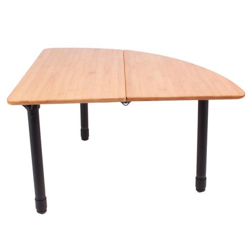 ViaMondo Premium Tafel Triangular Bamboe, Caravans en Kamperen, Kampeeraccessoires, Nieuw