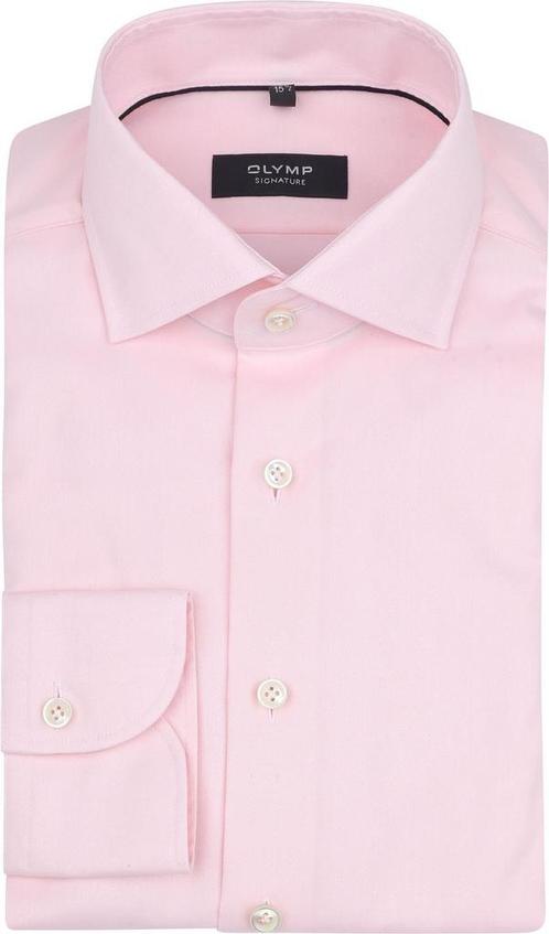 Olymp Signature Twill Overhemd Roze maat 41 Heren, Kleding | Heren, Overhemden, Roze, Nieuw, Verzenden