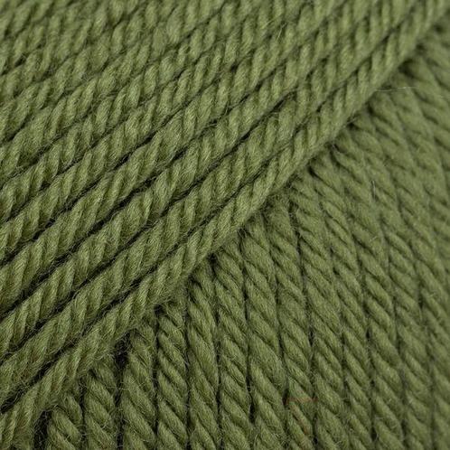 DROPS Daisy Uni Colour - 17 mosgroen - Merino Garen, Hobby en Vrije tijd, Breien en Haken, Ophalen of Verzenden