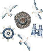Polyresin Wrakhout Zakje 3 stuks Maritiem 2-4 cm, Hobby en Vrije tijd, Ophalen of Verzenden, Nieuw