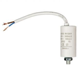 Condensator - Aanloop - 4.0 F (Max. 450V, Met kabel), Doe-het-zelf en Verbouw, Elektra en Kabels, Nieuw, Verzenden