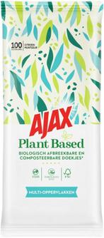AJAX PLANT BASED MULTI-OPPERVLAKKEN SCHOONMAAKDOEKJES PAK .., Verzenden, Nieuw