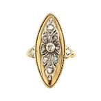 Gouden ring met diamant 14 krt/925, Ophalen of Verzenden, Nieuw