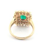 Ring - 18 karaat Geel goud - 1.80ct. tw. Smaragd - Diamant, Nieuw