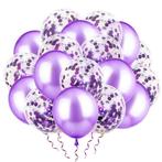 VSE luxe confetti ballonnen 20 stuks paars, Nieuw, Ophalen of Verzenden