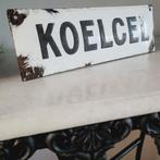 Zeldzaam, Emaille Bord Koelcel,, 1940 - Reclamebord -