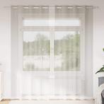 vidaXL Voile Gordijn met gordijnen 2 pcs Crème 140x260cm, Huis en Inrichting, Stoffering | Gordijnen en Lamellen, Verzenden, Nieuw
