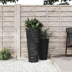 vidaXL Plantenbak met uitneembare bak geribbeld 18/45 L PP, Tuin en Terras, Verzenden, Nieuw, Kunststof