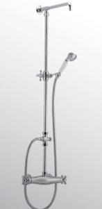 Huber Croisette Thermostatische Doucheset Chroom/Goud, Ophalen of Verzenden, Nieuw, Chroom, Kraan