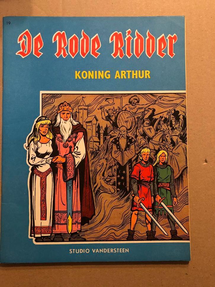 De Rode Ridder 19 - Koning Arthur - 2e druk 1965 - B-versie, Verzamelen, Stripfiguren, Boek of Spel, Gebruikt, Ophalen of Verzenden