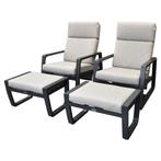 Angelo balkonset 4 delig verstelbaar antraciet, Tuin en Terras, Tuinsets en Loungesets, Ophalen of Verzenden, Nieuw, Aluminium