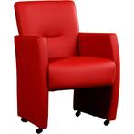 Set van 10 Leren eetkamerstoelen Pleasure - Toledo Ducati, Huis en Inrichting, Ophalen of Verzenden, Nieuw, Leer