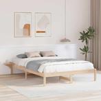 vidaXL Bedframe met nachttafels Bruin 160 x 200 cm Bruin, Huis en Inrichting, Slaapkamer | Bedden, Verzenden, Nieuw, Bruin, Hout