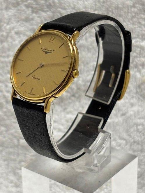 Longines - Longines Quartz Genuine buckle Dial: Gold -, Sieraden, Tassen en Uiterlijk, Horloges | Antiek