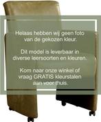 Zwarte leren moderne eetkamerfauteuil - Rancho Leer Nero (zw, Huis en Inrichting, Stoelen, Overige kleuren, Nieuw, Leer, Ophalen of Verzenden