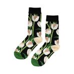 Sokken - Tulp - Katoen - Uniseks - Schoenmaat 36-43 - Zwart, Nieuw