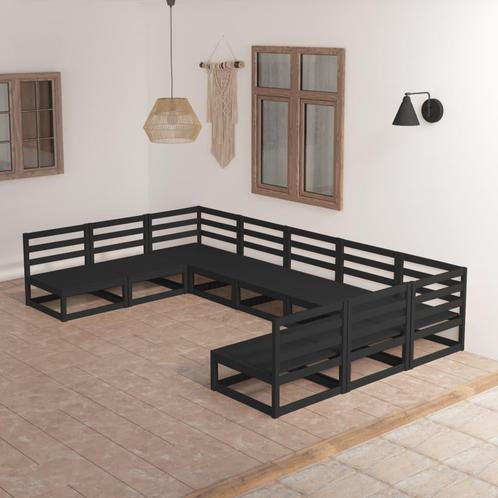 vidaXL 9-delige Loungeset massief grenenhout, Tuin en Terras, Tuinsets en Loungesets, Loungeset, Nieuw, Verzenden