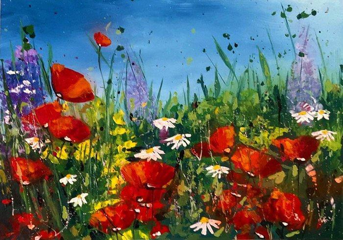 Yadiel Gonzales - “Explosión de Primavera”, Antiek en Kunst, Kunst | Designobjecten