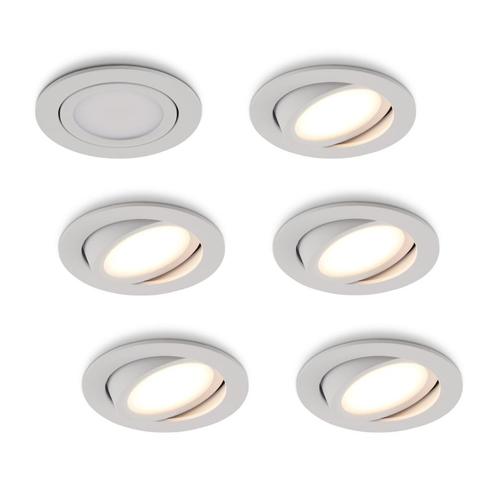 Ledisons LED-inbouwspot Opaco wit 5W dimbaar IP54, Huis en Inrichting, Lampen | Spots