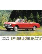 1965 PEUGEOT 404 CABRIOLET | COUPE BROCHURE NEDERLANDS, Boeken, Auto's | Folders en Tijdschriften, Nieuw, Peugeot, Author