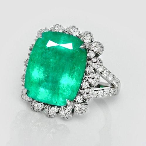 Zonder Minimumprijs - Ring - 18 karaat Witgoud, 13,69ct, Sieraden, Tassen en Uiterlijk, Ringen