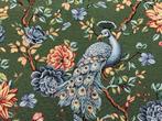 Betoverde tuin: Gobelin met pauwen en bloemen - Meubelstof