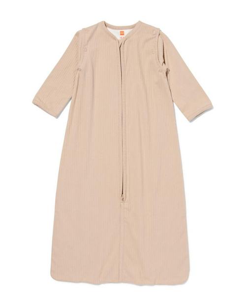 HEMA Baby slaapzak met afneembare mouwen rib 0.5tog zand, Kinderen en Baby's, Babykleding | Overige, Nieuw, Verzenden