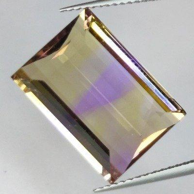 Tweekleurig Ametrien - 12.95 ct - Instituto Gemólogico, Sieraden, Tassen en Uiterlijk, Edelstenen