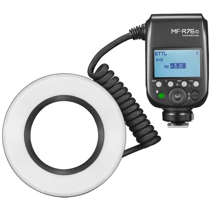 Godox MF-R76C TTL Macro Ring Flash Canon, Audio, Tv en Foto, Fotografie | Flitsers, Nieuw, Overige merken, Ophalen of Verzenden