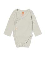 HEMA Newborn meegroei overslagromper rib lichtgroen van sale, Verzenden, Nieuw