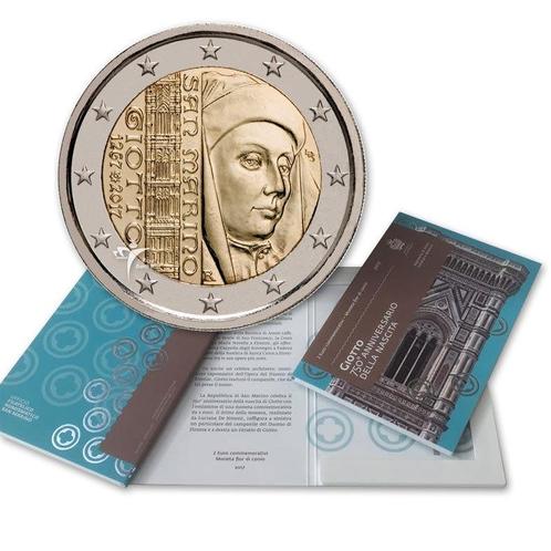 San Marino 2 Euro Giotto 2017, Postzegels en Munten, Munten | Europa | Euromunten, Verzenden