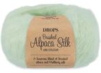DROPS Brushed Alpaca Silk Uni Colour - 33 pistache ijs - W, Hobby en Vrije tijd, Breien en Haken, Ophalen of Verzenden, Nieuw