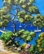 Jiel - Petit sentier au pin menant à la Grande Bleue., Antiek en Kunst, Kunst | Schilderijen | Modern