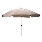 Parasol | Gardalux | Ø 200 cm (Taupe, Kantelbaar, Rond), Tuin en Terras, Parasols, Verzenden, Nieuw