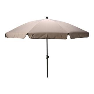 Parasol | Gardalux | Ø 200 cm (Taupe, Kantelbaar, Rond), Tuin en Terras, Parasols, Nieuw, Verzenden