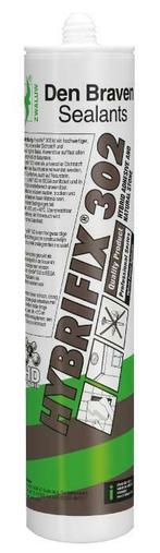 Zwaluw Kit / Den Braven Kit Hybrifix 302 290 ml Wit, Ophalen of Verzenden, Nieuw