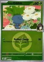 Erikas Oddish 001/217 energy Reverse Holo Ascended Heroes, Ophalen of Verzenden, Nieuw, Losse kaart, Foil