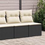 vidaXL 2-delige Loungeset met kussens poly rattan acacia, Tuin en Terras, Verzenden, Nieuw, Rotan, Loungeset
