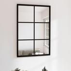 Zwarte Metalen Wandspiegel 60x40 - Tweedekansje voor Jou!, Huis en Inrichting, Woonaccessoires | Spiegels, Minder dan 50 cm, Nieuw