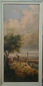 Italiaanse school (XIX) - Veduta dellArno, Antiek en Kunst