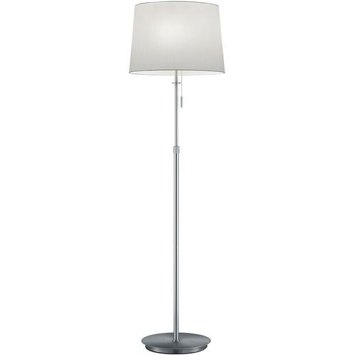 LED Vloerlamp - Trion Dyon - E27 Fitting - Rond - Mat Nikkel, Huis en Inrichting, Lampen | Vloerlampen, Nieuw, Metaal, Ophalen of Verzenden