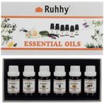 Ruhhy Essentiële Oliën Set: 6 Natuurlijke Geuren voor Aro., Ophalen of Verzenden, Nieuw