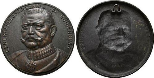 1914 Personenmedaille Hindenburg, Paul von Beneckendorff..., Postzegels en Munten, Penningen en Medailles, Verzenden