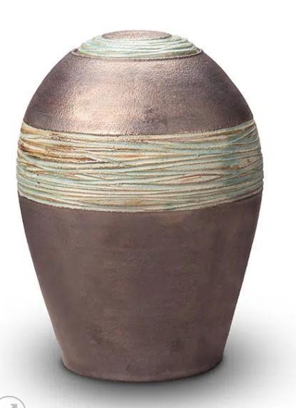 Keramische urn metallic - mooi door eenvoud -, Huis en Inrichting, Overige Huis en Inrichting, Nieuw