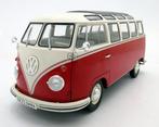 Volkswagen T1 Samba Red/White 1962 - 1:18 - Modelauto -, Hobby en Vrije tijd, Modelauto's | 1:5 tot 1:12, Nieuw