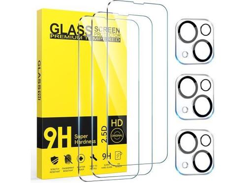 Veiling - Niphabe 3 stuks gehard glas Screenprotector - iPho, Telecommunicatie, Mobiele telefoons | Hoesjes en Frontjes | Apple iPhone
