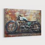 3D Schilderij Metaal – Iron motorbike – 120x80cm, Nieuw, Schilderij, Ophalen of Verzenden, 100 tot 125 cm