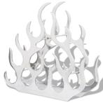 Wijnrek Aluminium Vlam | Tweedekansje | OP=OP, Huis en Inrichting, Nieuw, Ophalen of Verzenden, Metaal, 5 tot 15 flessen