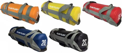 Tunturi Powerbagset l 5 stuks l 5, 10, 15, 20 en 25 kg, Sport en Fitness, Overige Sport en Fitness, Nieuw, Verzenden